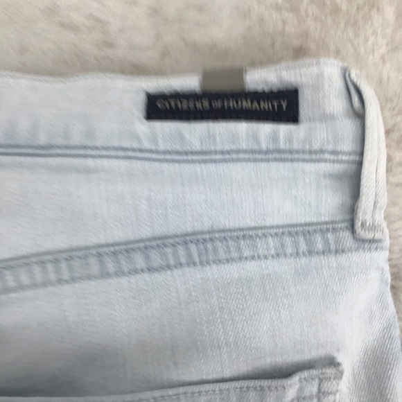 Citizens Of Humanity Blue Rocket Crop High-Rise Skinny Jeans Casual Size 27 - Picture 5 of 9